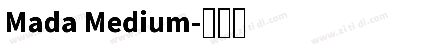 Mada Medium字体转换
